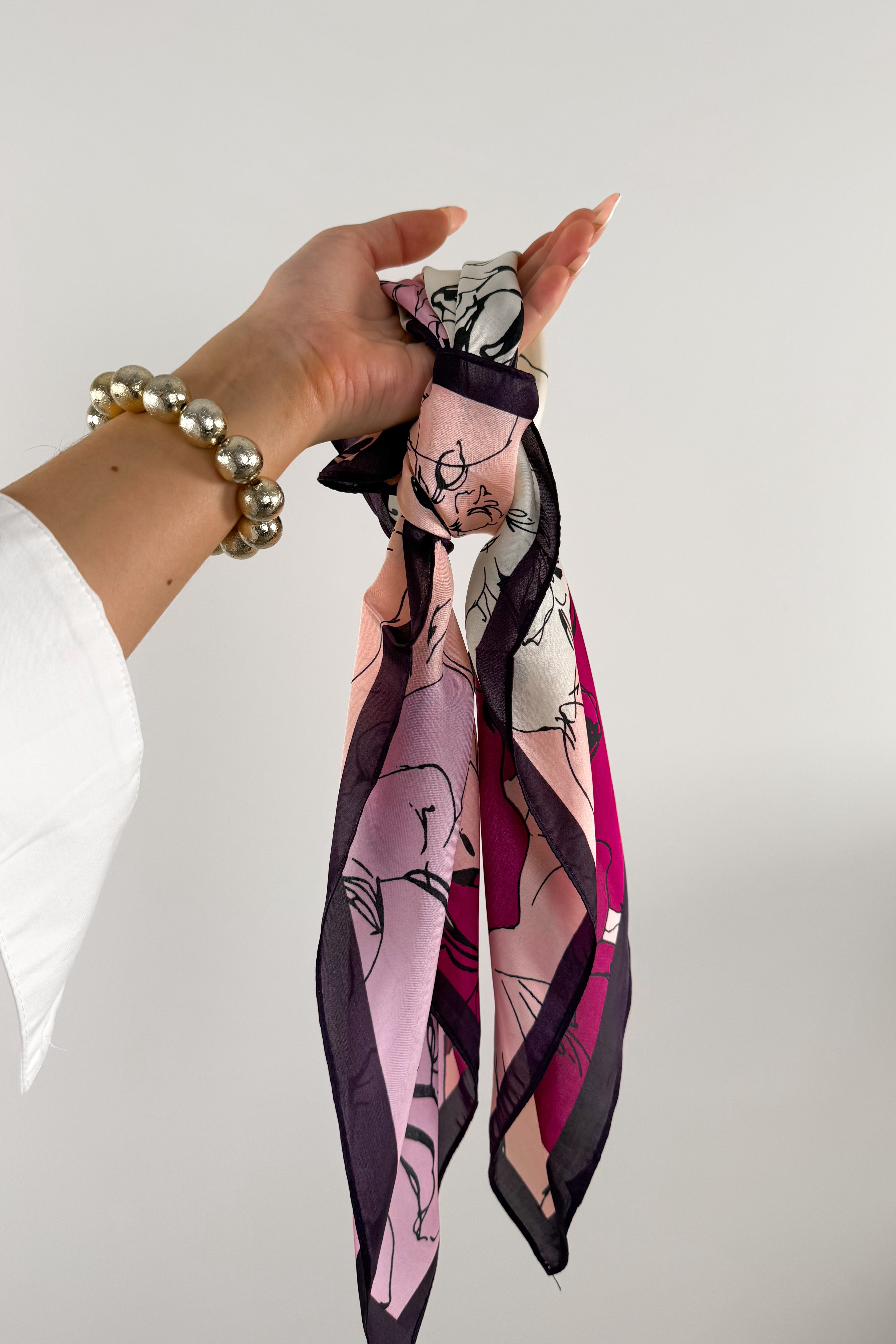 FOULARD PRUNE/VIOLET