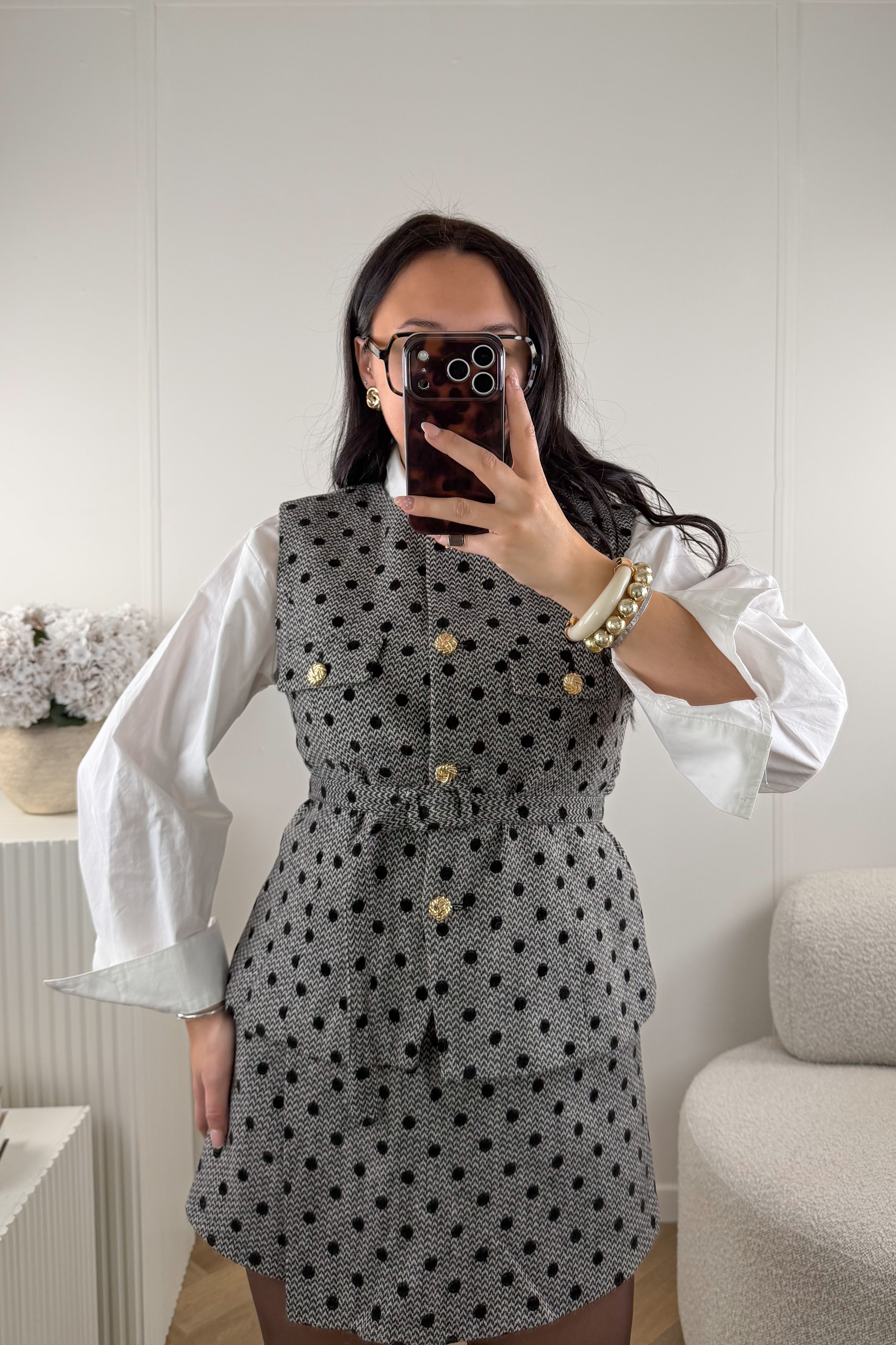 GILET POIS