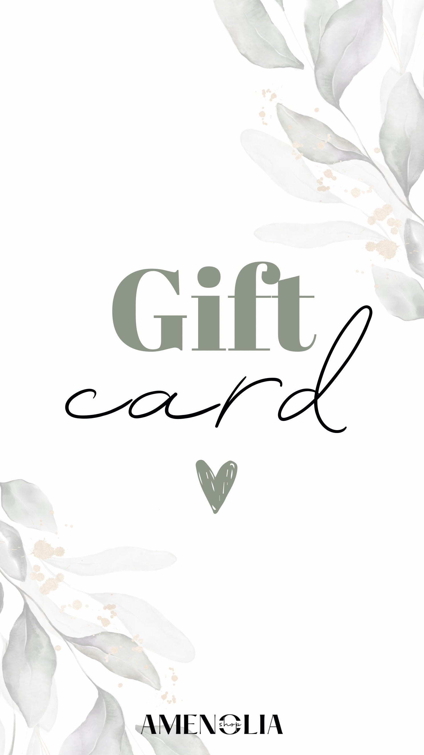 CARTE CADEAU - AMENOLIA