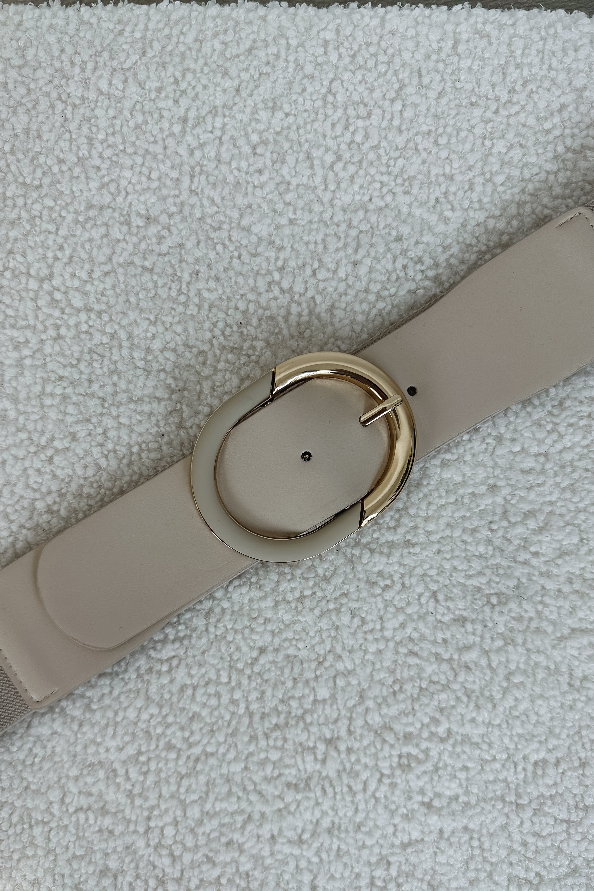 Ceinture ovale LUCE - beige