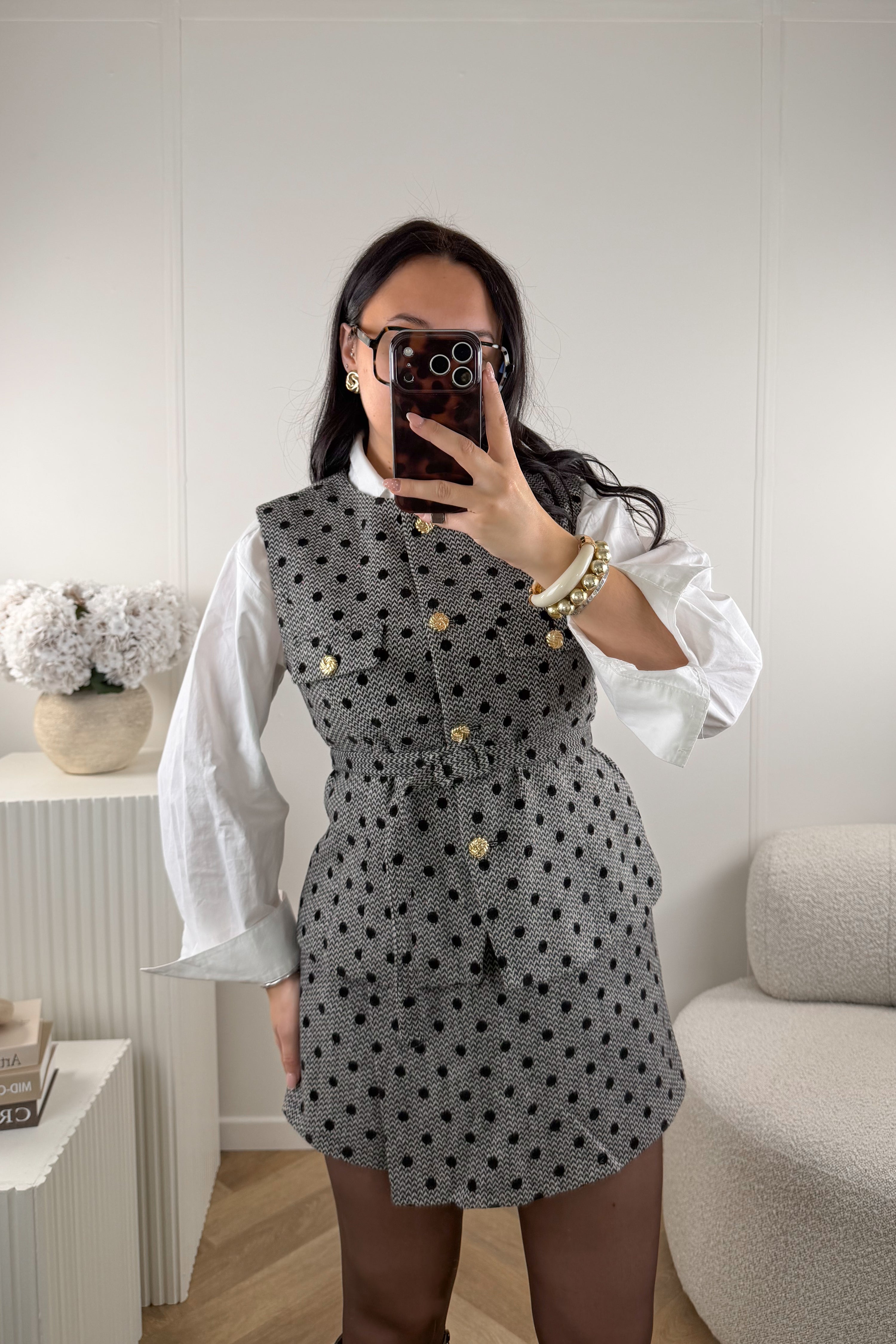 GILET POIS