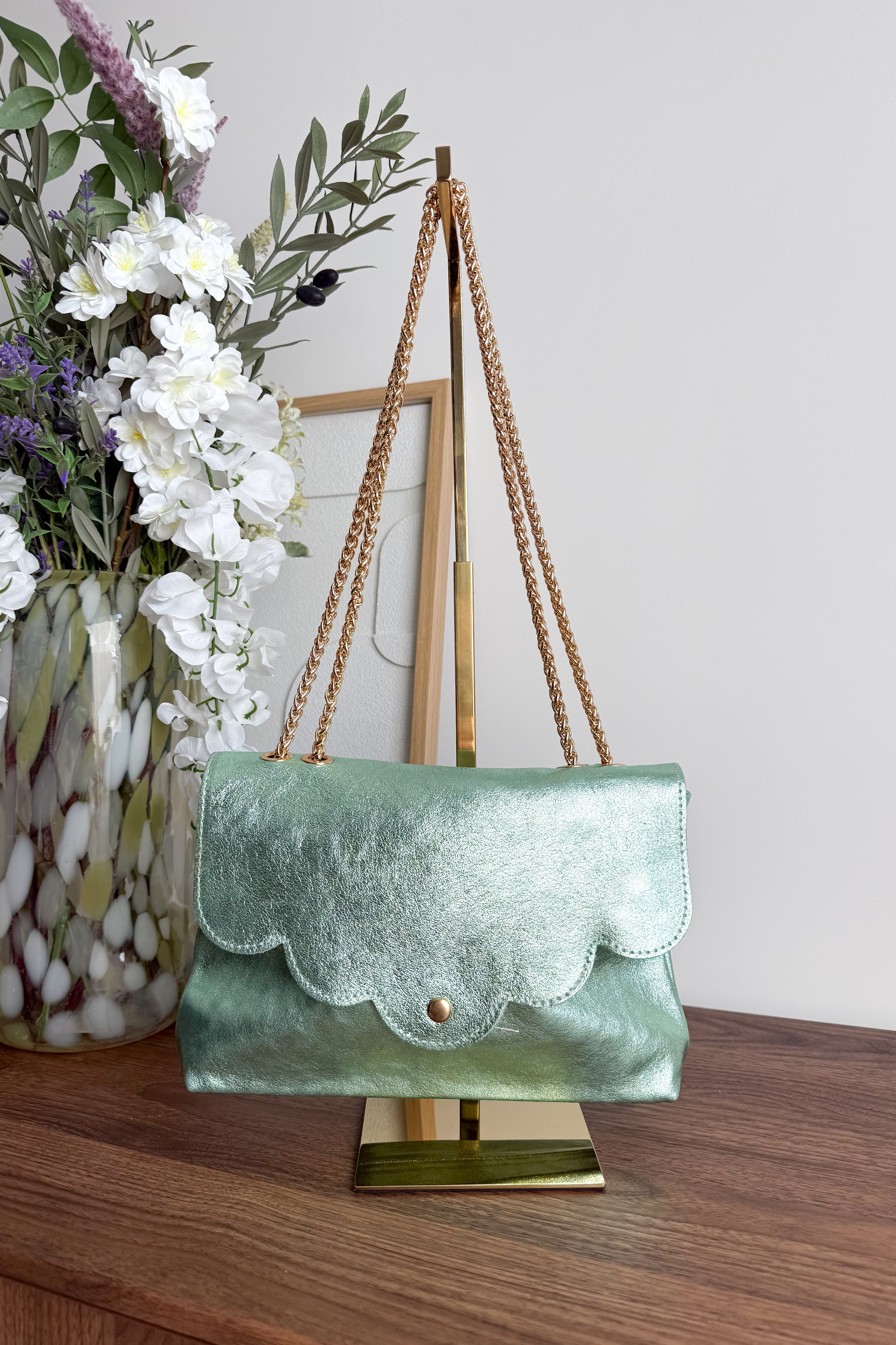 POCHETTE CUIR IRISÉE