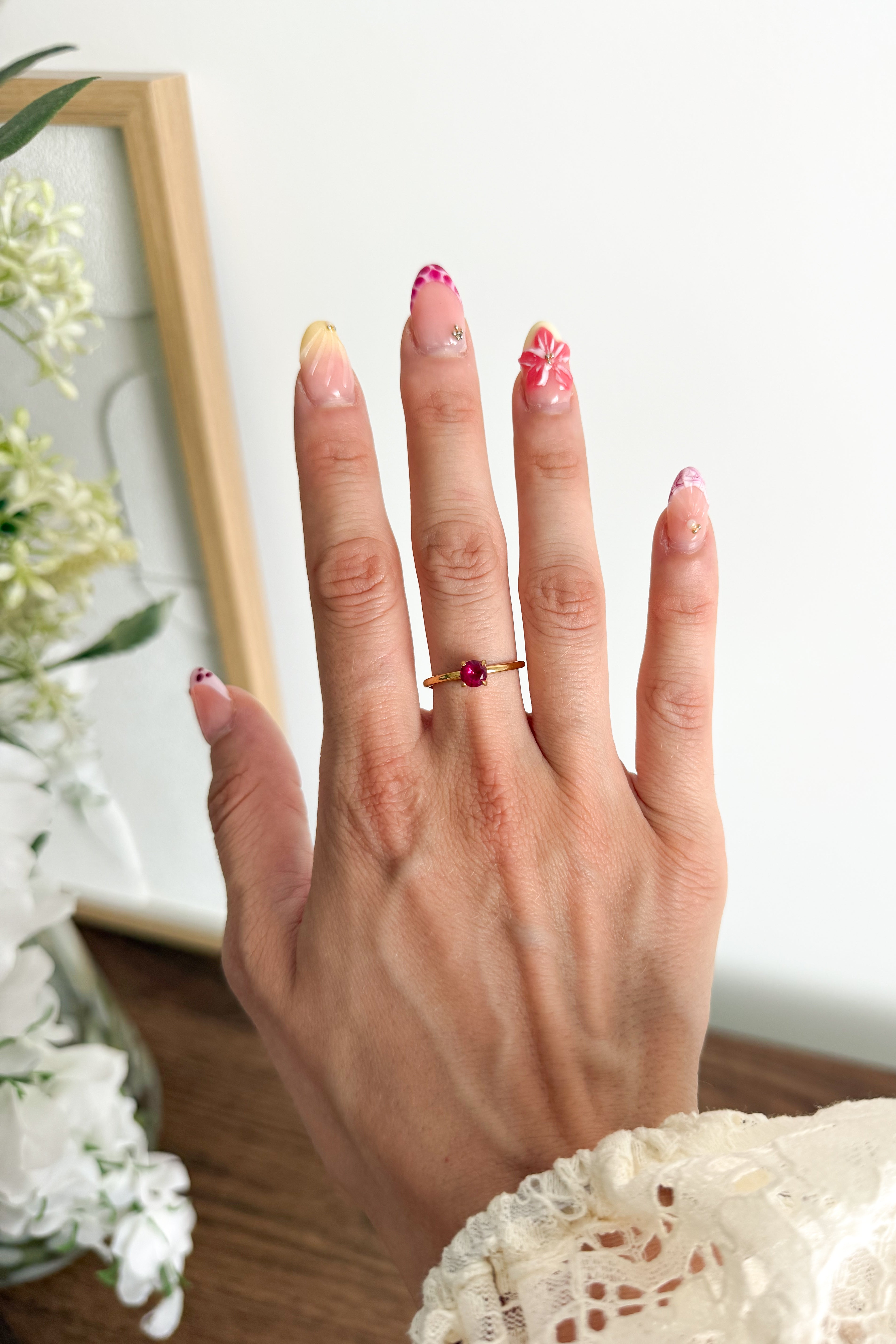 BAGUE ROSE MAJESTÉ