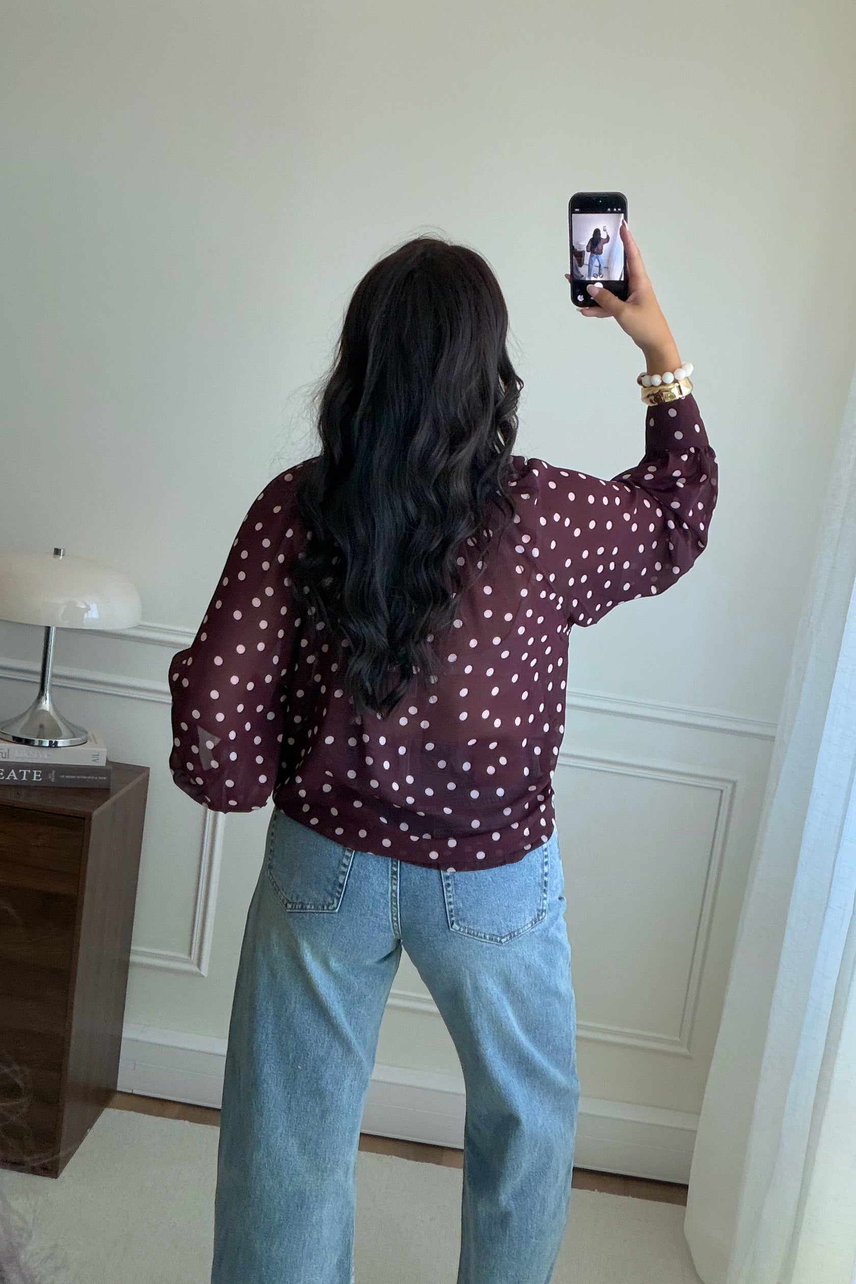 BLOUSE GRENAT