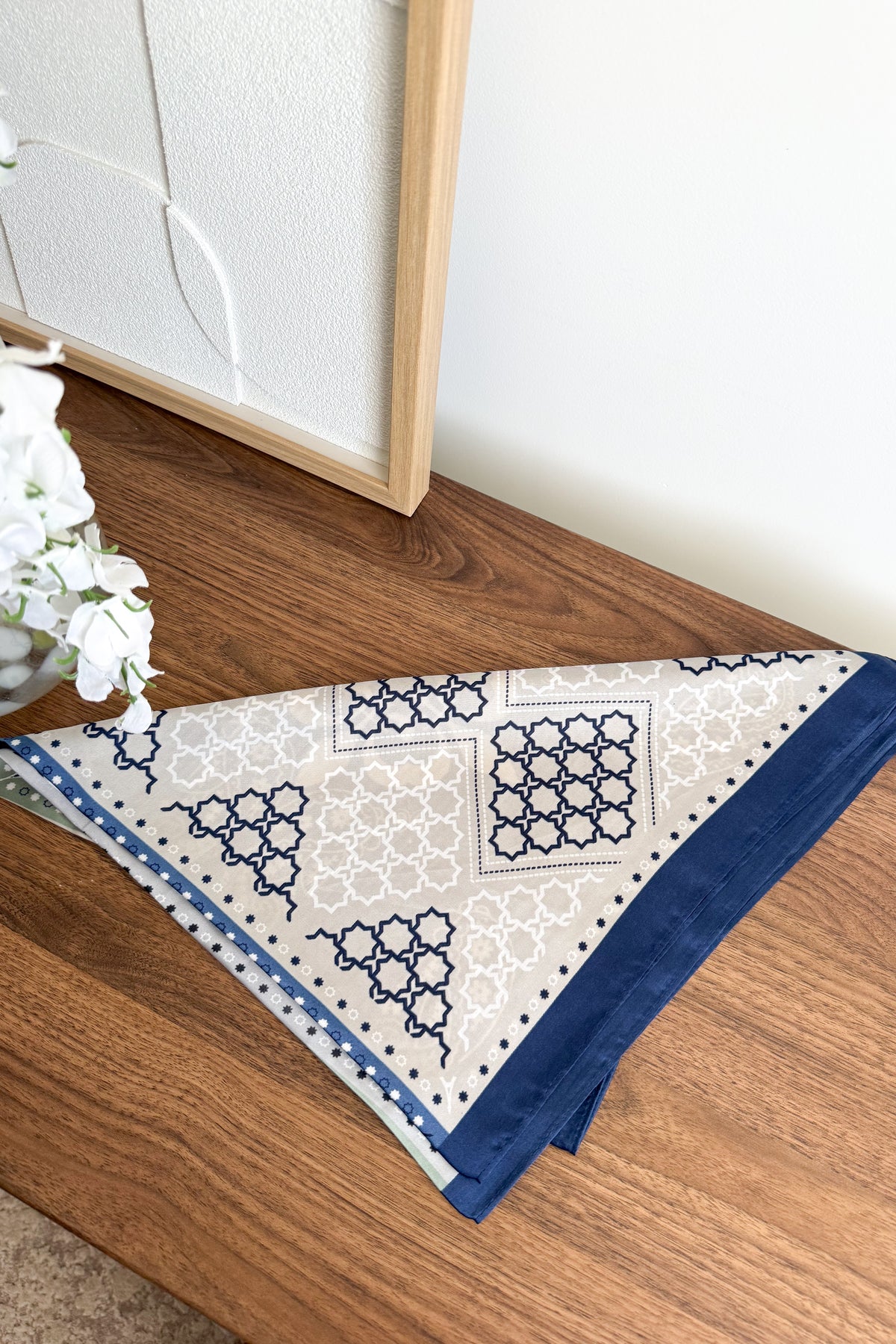 FOULARD IMPRIMÉ BANDANA RÉVERSIBLE