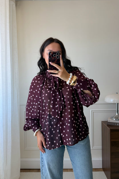 BLOUSE GRENAT
