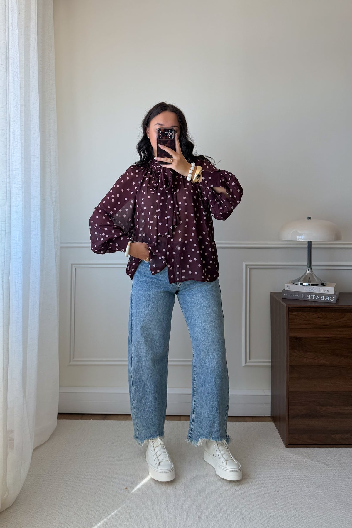 BLOUSE GRENAT