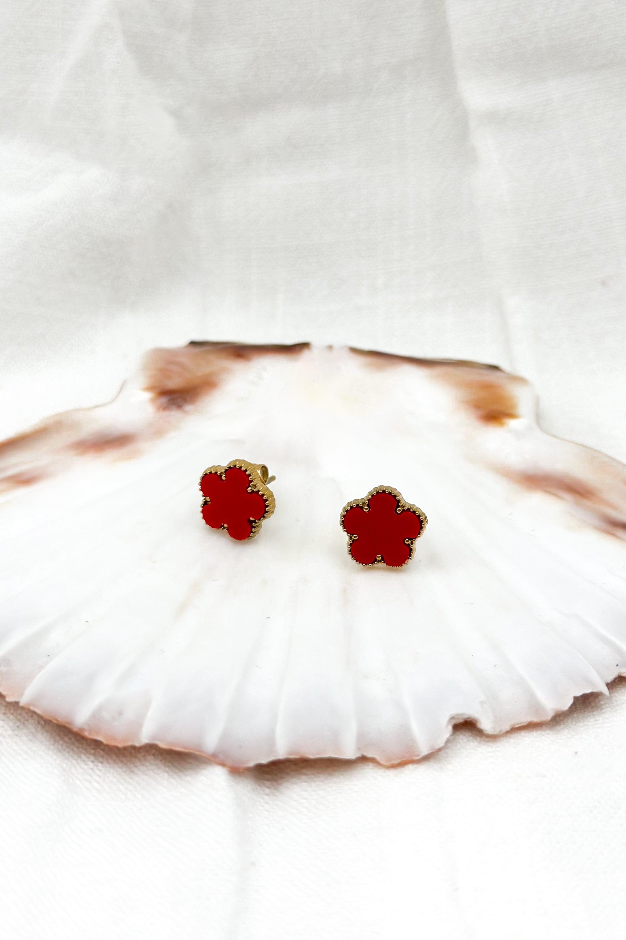 Boucles LUCKY - rouge