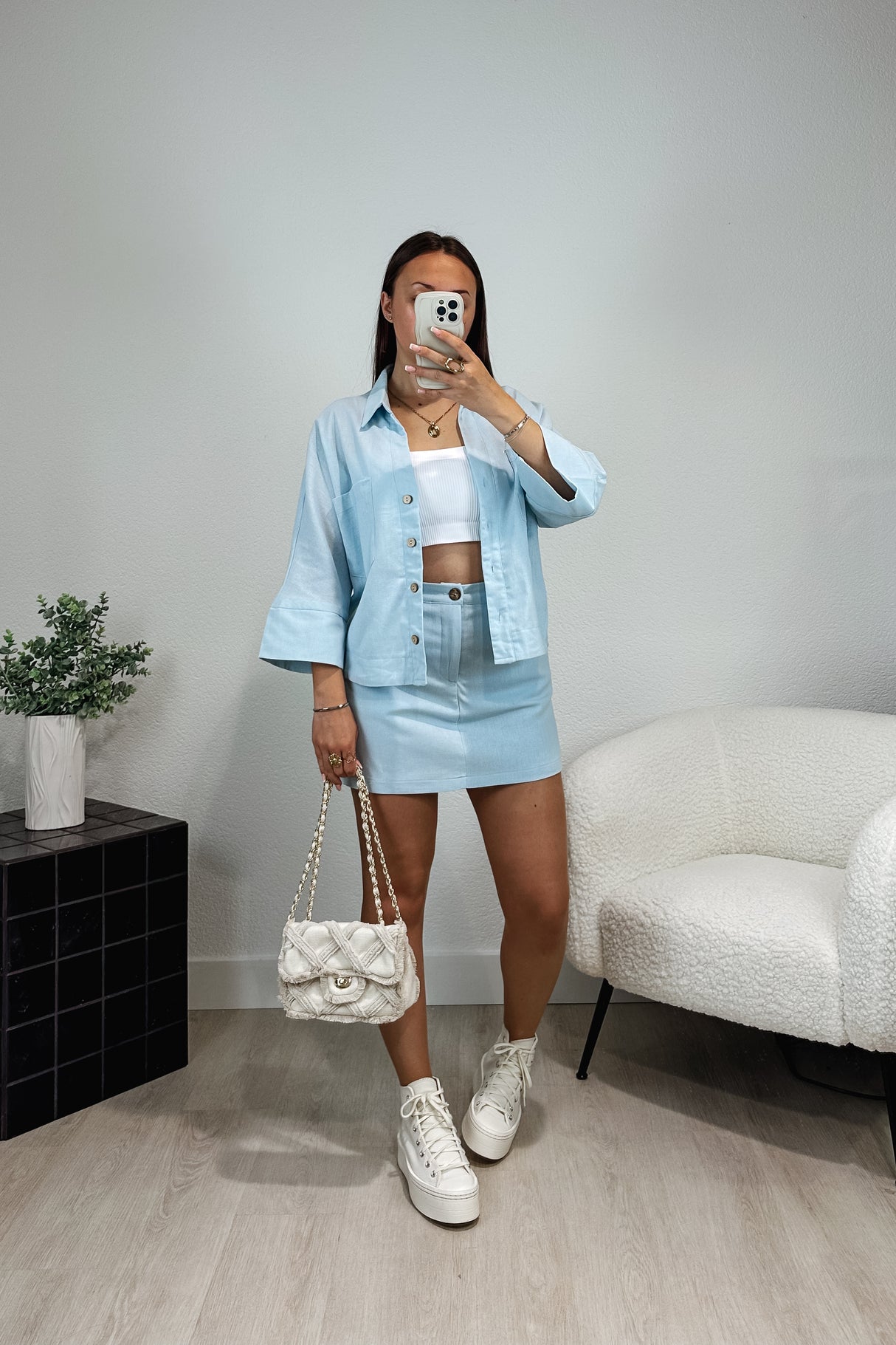 Jupe short PIPPA - bleu