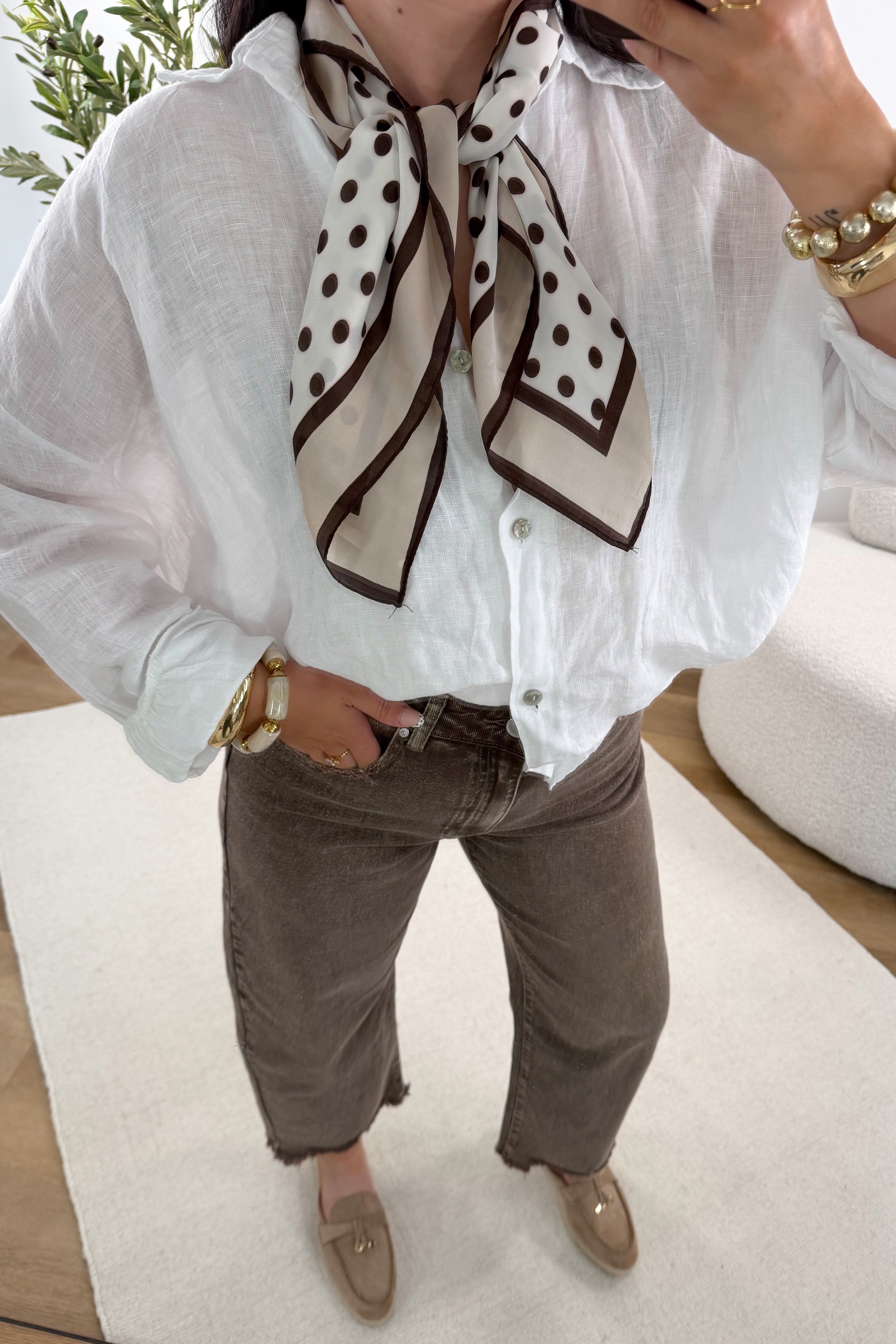 FOULARD POIS CHOCO