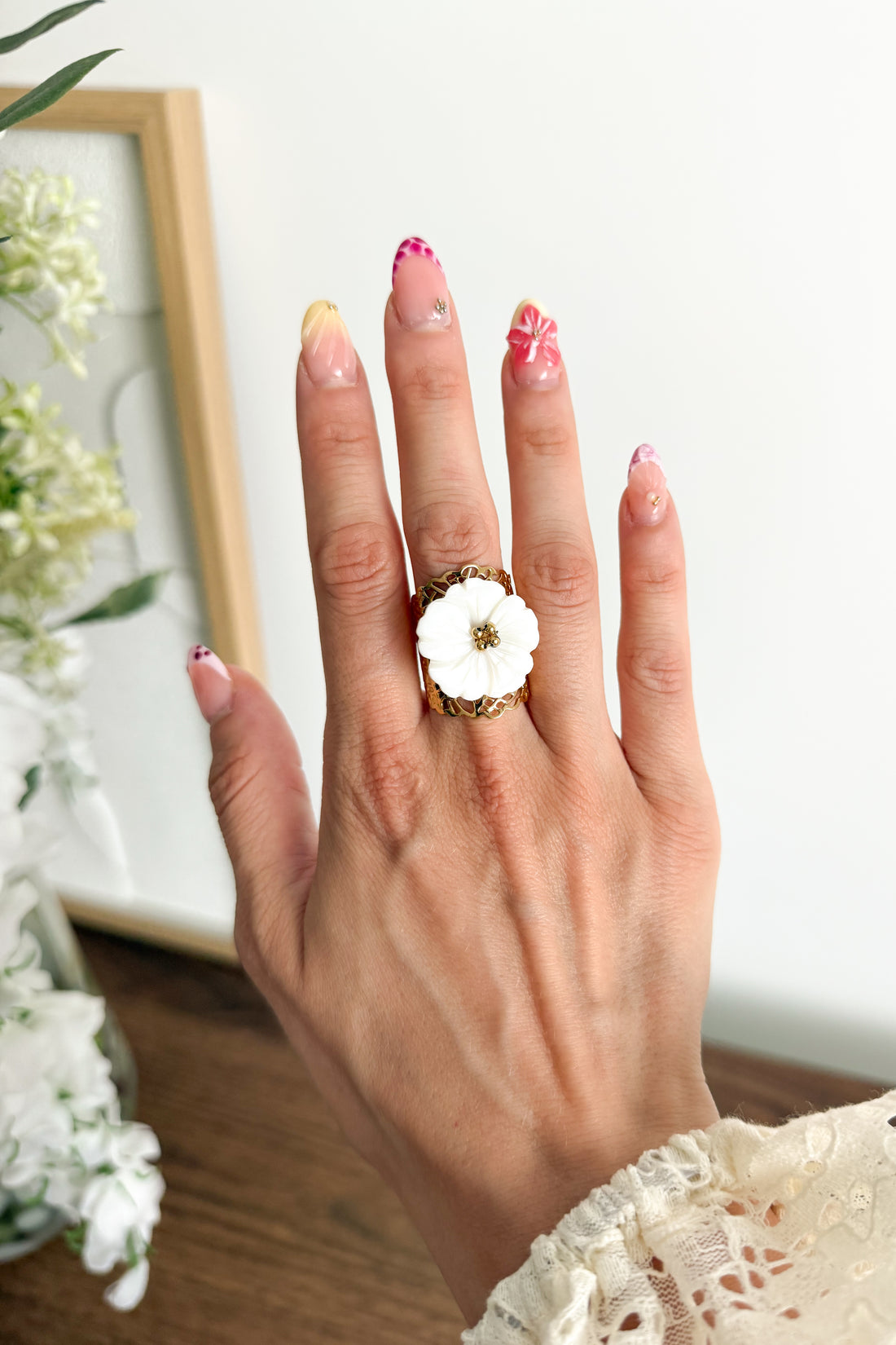 BAGUE PEARL GARDEN