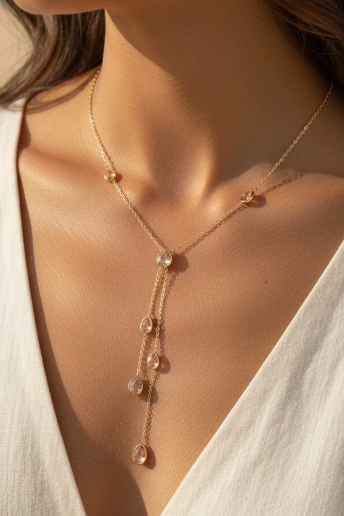 COLLIER CASCADE ROSE